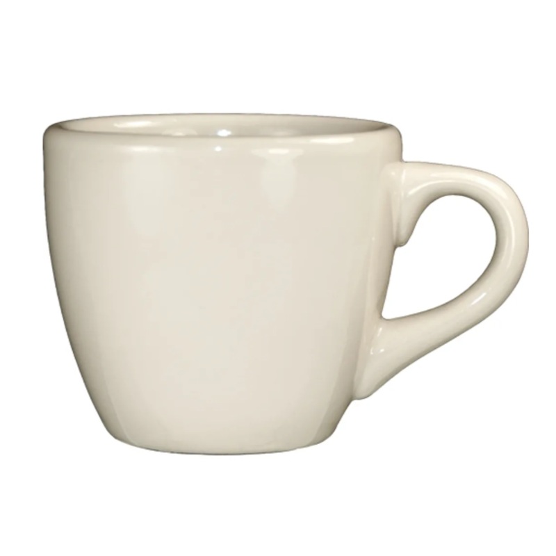 International Tableware RO-35 3 1/2 oz Roma A.D. Cup - Ceramic, American White
