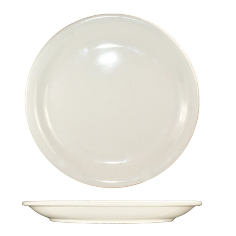 International Tableware VA-16 10 1/2" Round Valencia Plate - Ceramic, American White
