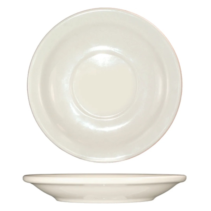 International Tableware VA-2 5 1/2" Valencia Saucer - Ceramic, American White