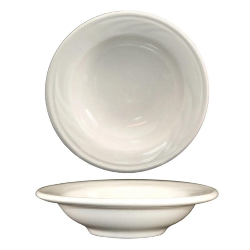 International Tableware Y-11 3 1/2 oz York Fruit Bowl - Ceramic, American White