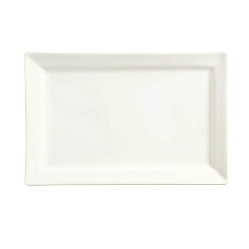 Libbey SL-26 Rectangular Porcelain Plate, 12x8", Slate