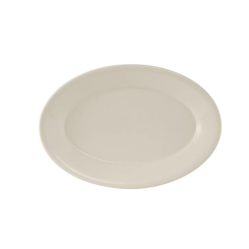 Tuxton TRE-013 11 5/8" x 8" Oval Reno Platter - Ceramic, American White