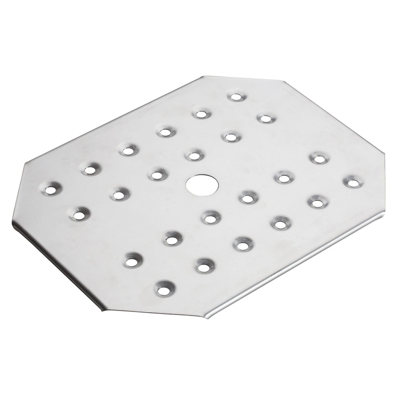 Winco SPFB-2 Stainless Steel Steam Table Food Pan Perforated False Bottom - 1/2 Size - 40/Case