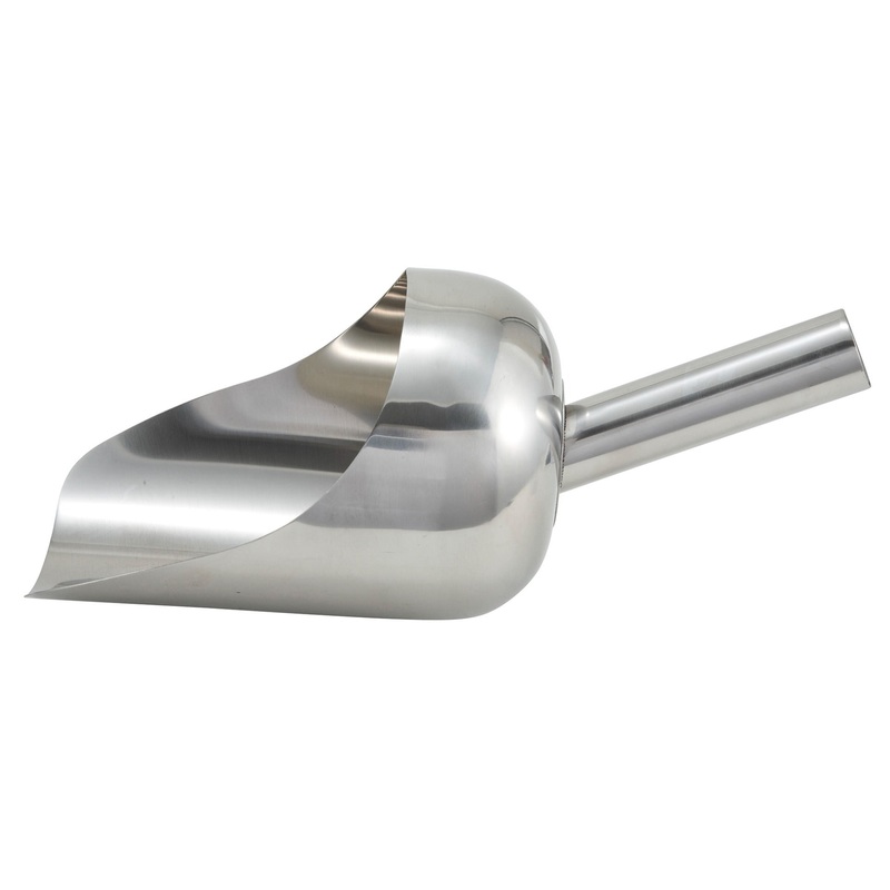 Winco SSC-3 Stainless Steel Utility Scoop 2 qt. - 18/Case