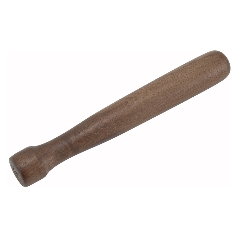 Winco WMW-8 Walnut Lacquered Wooden Muddler with Flat Head 8"