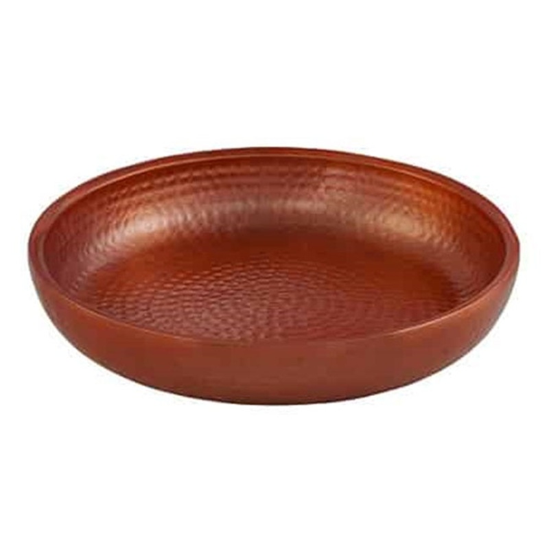 American Metalcraft ADSEAC14 Copper Hammered Aluminum Double-Wall Seafood Tray 128 oz.