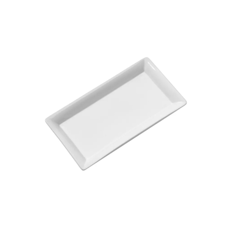 American Metalcraft CER19 Rectangular Platter, 14x7 1/2", Ceramic/White