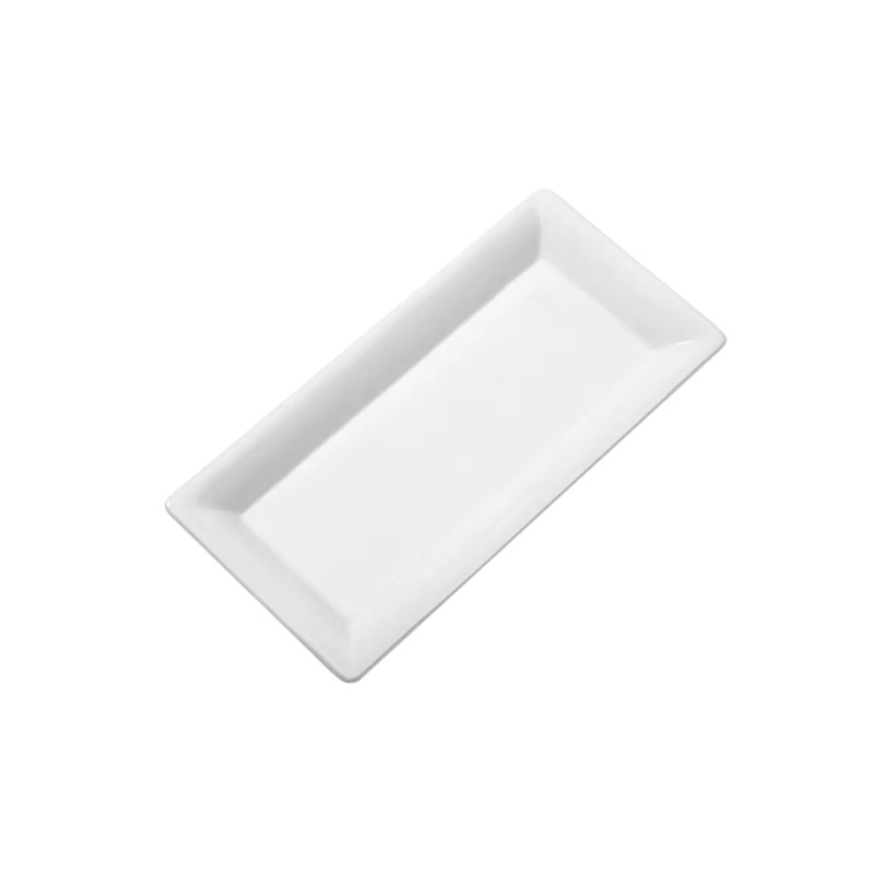 American Metalcraft CER23 Rectangular Platter, 18 1/4 x 9 1/4", Ceramic/White