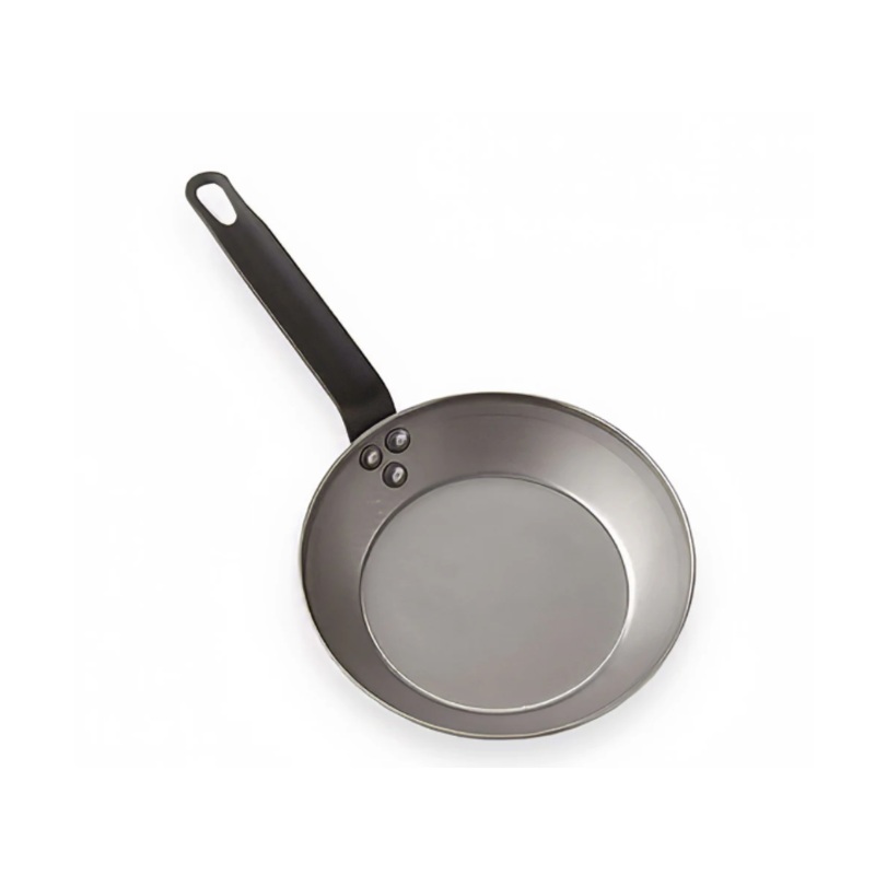 American Metalcraft CSFP10 Carbon Steel Fry Pan with Solid Metal Handle 10" - 4/Case