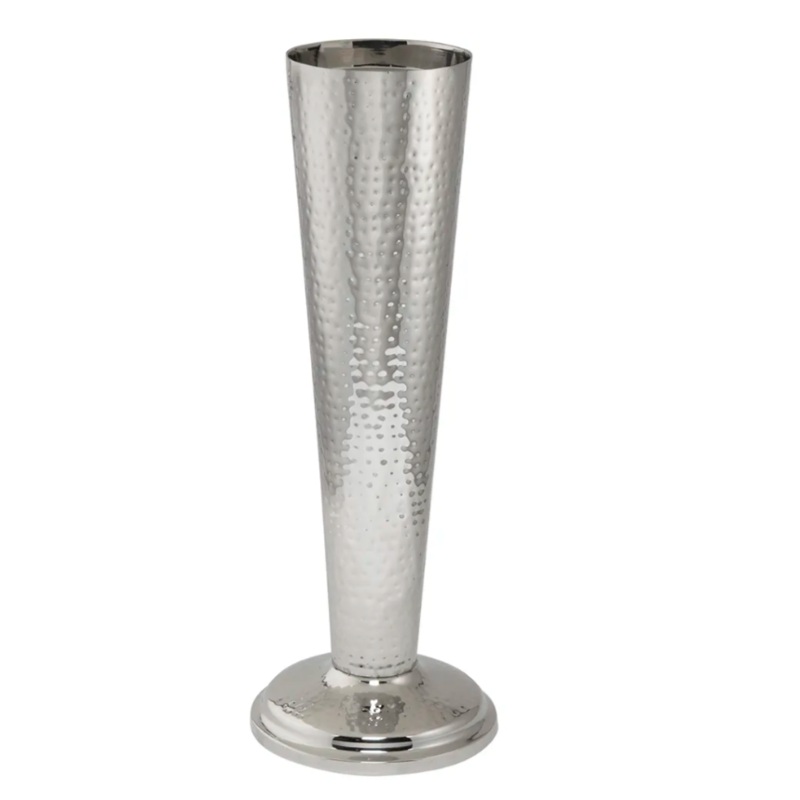 American Metalcraft HMWBSTND 23 3/4" Wine Bucket Stand - Stainless Steel, Hammered Finish