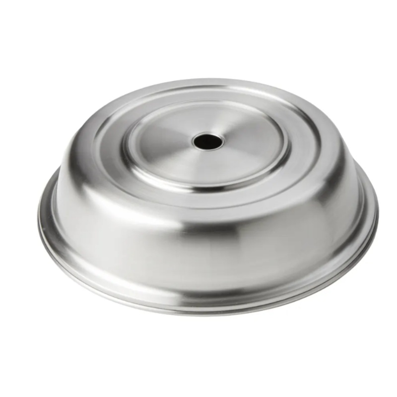 American Metalcraft PC1025S 10 5/8" Round Plate Cover - 2"H, Stainless Steel w/ Satin Finish