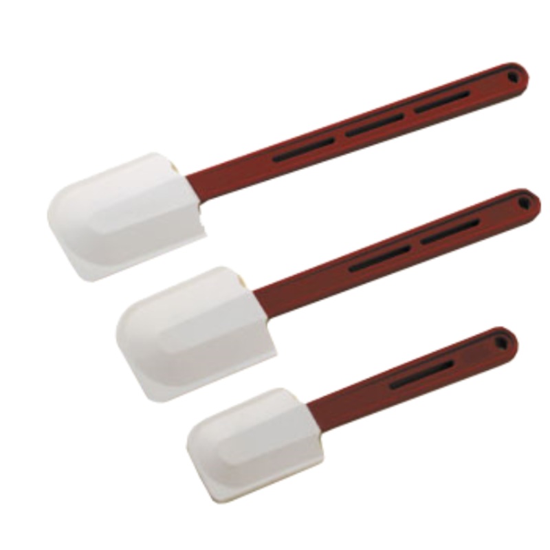 American Metalcraft PHBS10 10" Scraper w/ Cool-Touch Handle, Rubber/White - 144ea/Case
