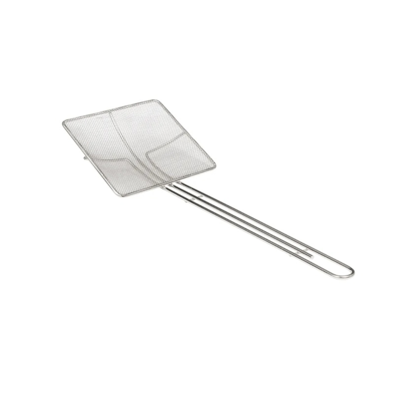 American Metalcraft SKS714 Nickel-Plated Fine Mesh Square Skimmer with 7" x 7" Blade and 14" Handle