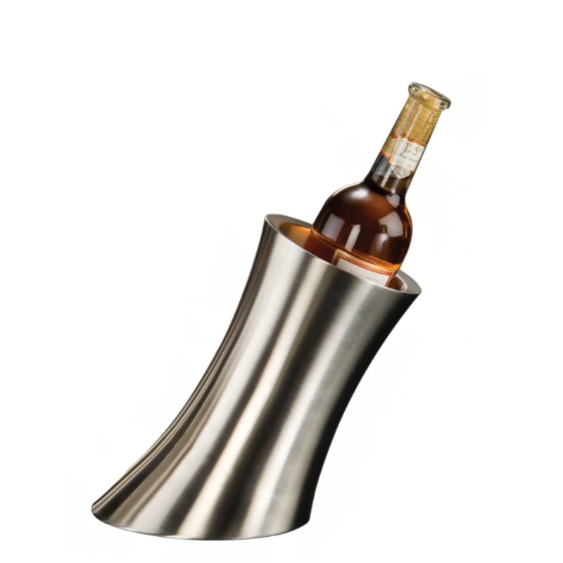 American Metalcraft SLWC2 9 1/4" Double Walled Wine Cooler - Stainless Steel, Brushed Finish - 6ea/Case
