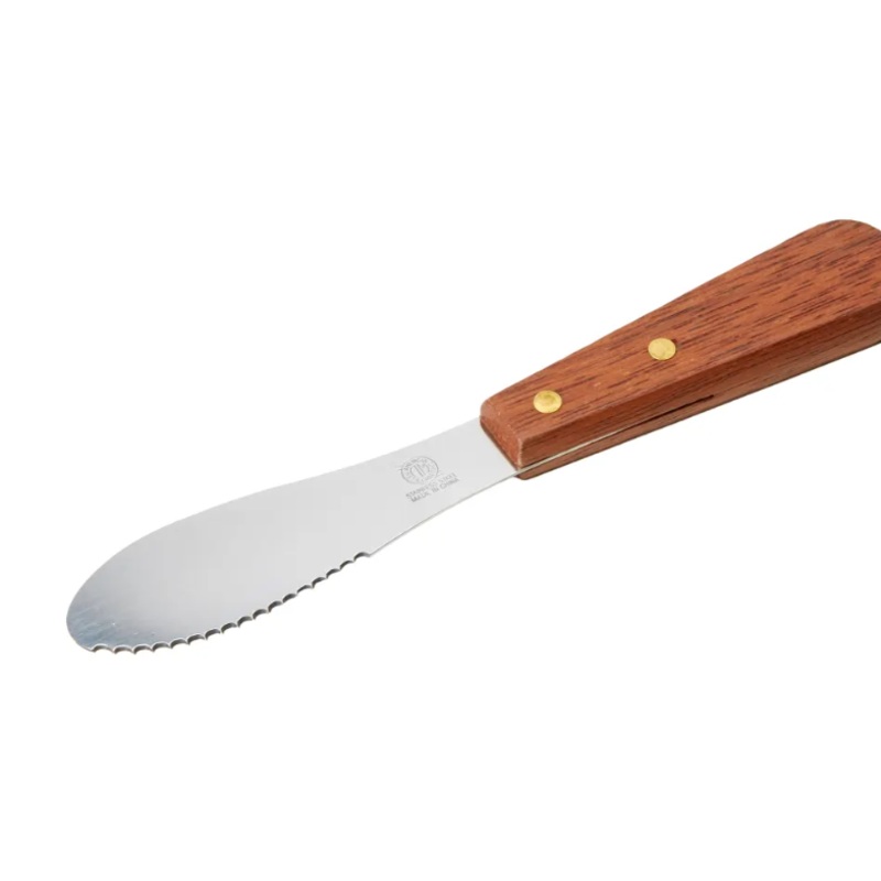 American Metalcraft SPR725 8" Sandwich Spreader w/ Wooden Handle, Stainless - 240ea/Case