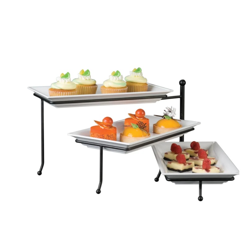 American Metalcraft TTMEL3 3 Tier Riser, Melamine