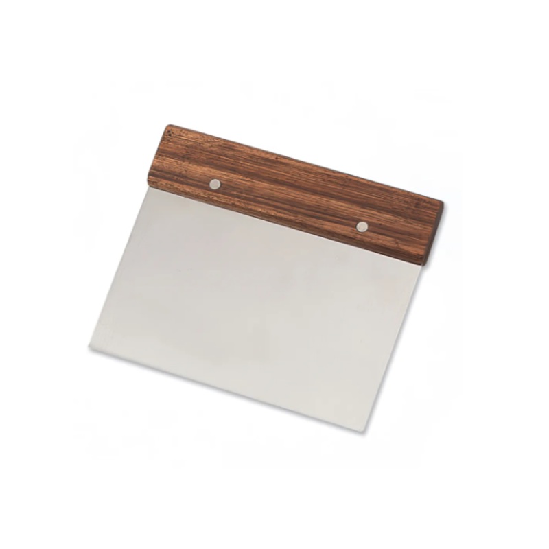 Browne 574269 Dough Scraper w/ Wood Handle - 7" x 5", Stainless Steel - 12ea/Case