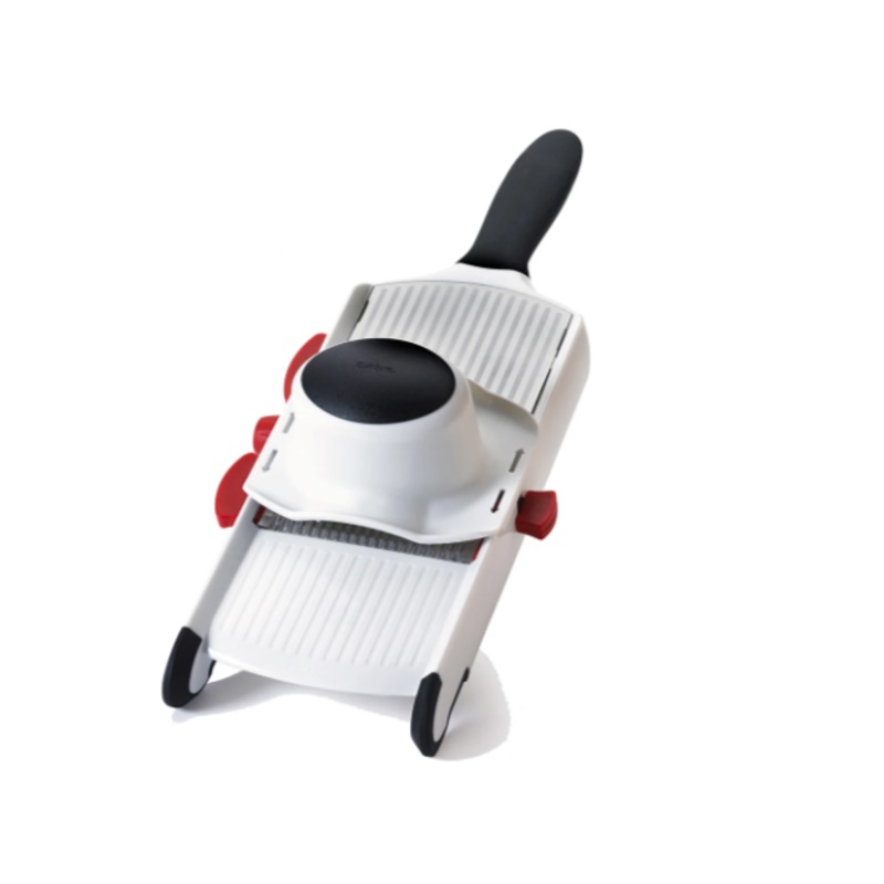 Cuisipro 747199 Handheld Mandoline w/ (3) Interchangeable Blades - Adjustable Thickness, White