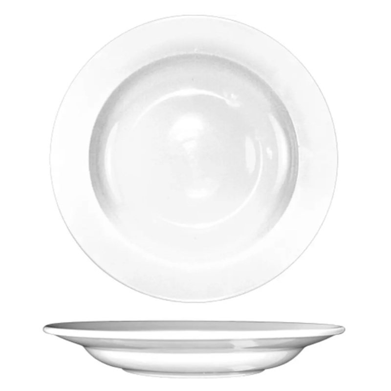 International Tableware DO-105 12 oz Dover Pasta Bowl - Porcelain, European White