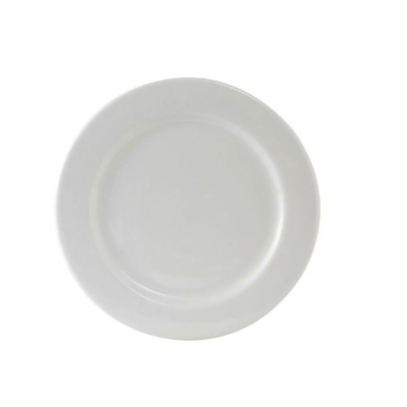 Tuxton ALA-074 7 1/2" Round Alaska Plate - Ceramic, Porcelain White - 3ea/Case