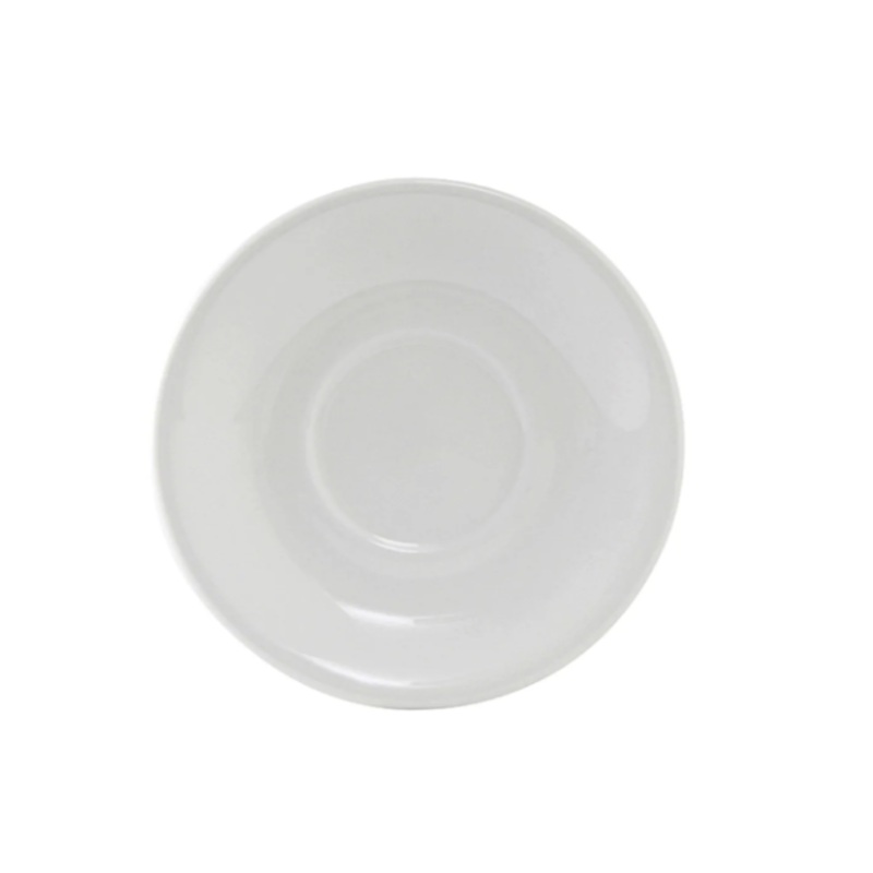 Tuxton ALE-060 5" Round Alaska Saucer - Ceramic, Porcelain White - 3ea/Case