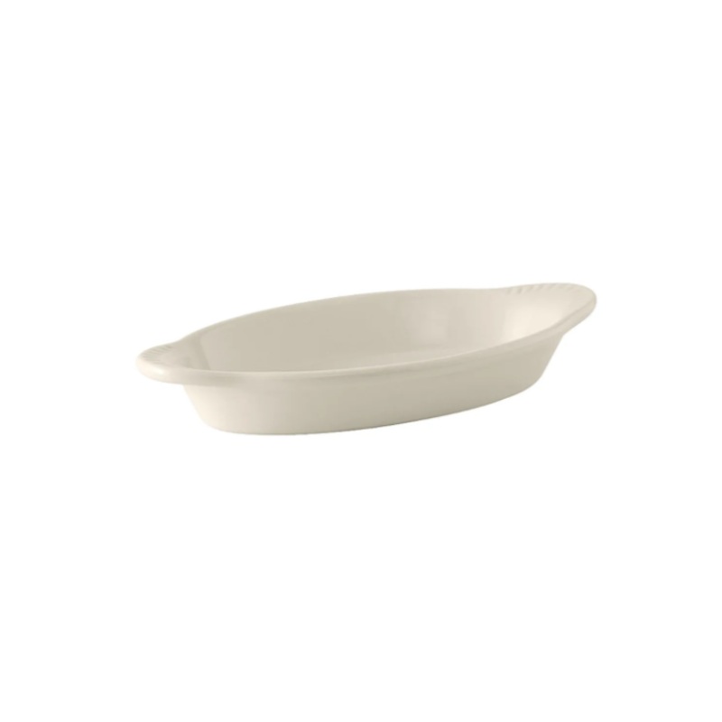 Tuxton BEN-080 8 oz. Oval, Ceramic Rarebit, White