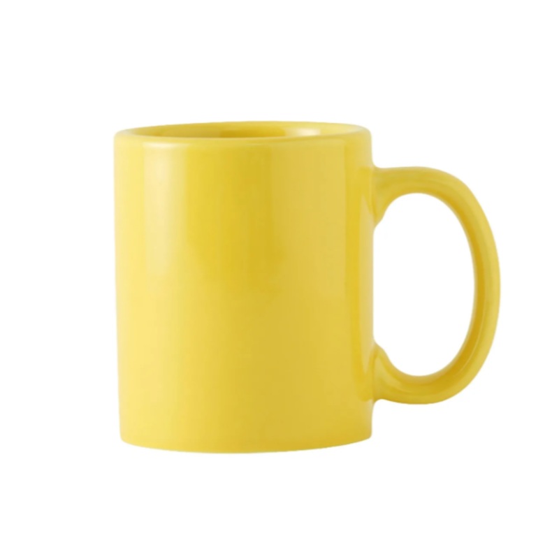 Tuxton BSM-1202 12 oz Concentrix C-Handle Mug - Ceramic, Saffron