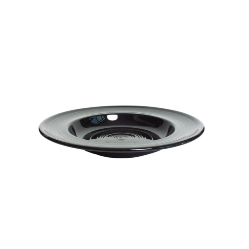 Tuxton CBD-120 24 1/2 oz Concentrix Pasta Bowl - Ceramic, Black - 6ea/Case