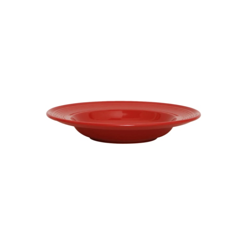 Tuxton CQD-120 24 1/2 oz Concentrix Pasta Bowl - Ceramic, Cayenne - 6ea/Case