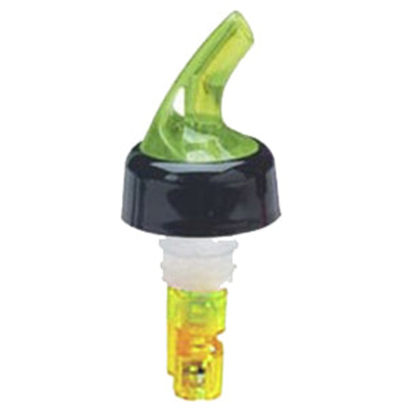 Anytime Bar Supply 112NGC Measured Liquor Pourer 1-1/2 oz. - Neon Green