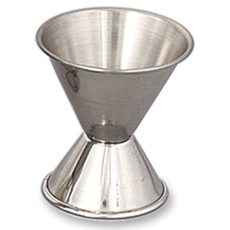 Browne 1290 Stainless Steel Double Jigger 1/2 oz. & 1 oz.