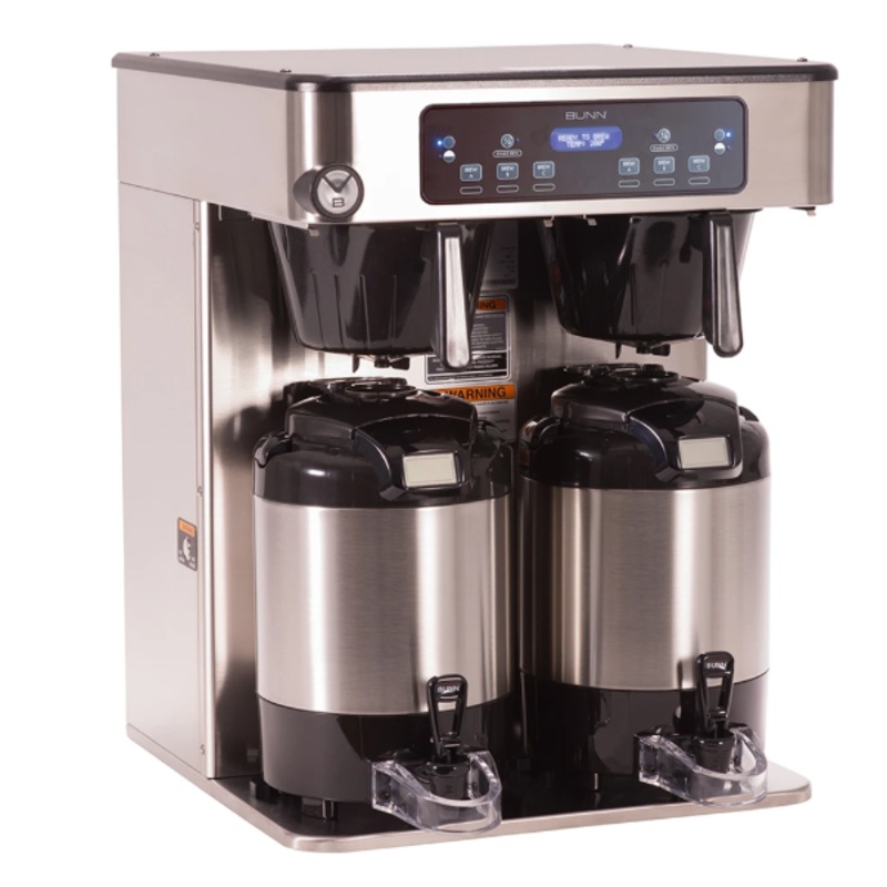 Bunn ICB TWIN Twin Infusion Series Coffee Brewer for ThermoFresh Servers - Stainless, 120-240v/1ph (53200.0100)
