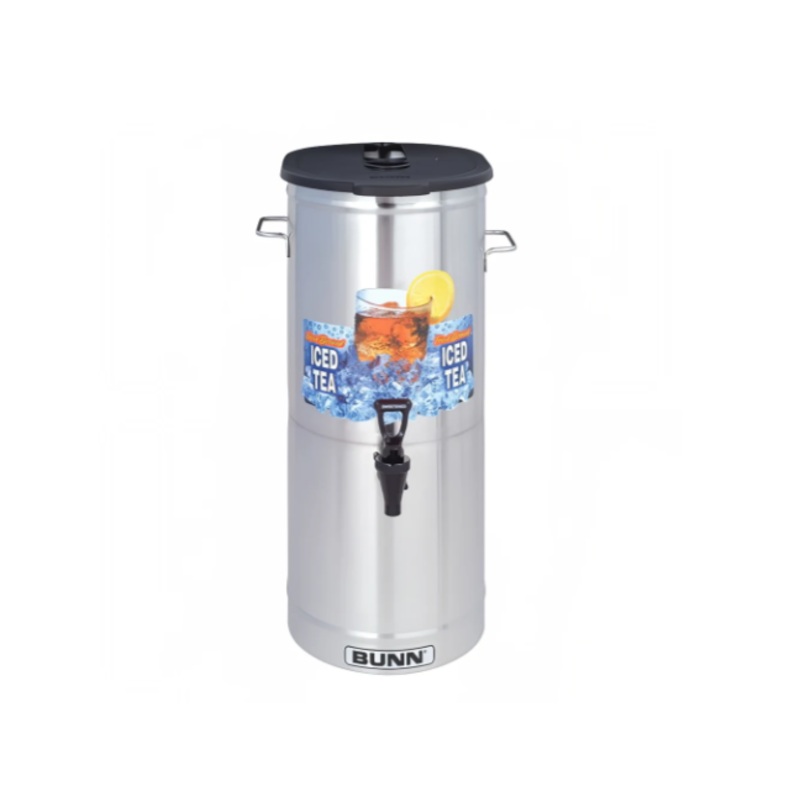 Bunn TDO-5 5 gal Oval Iced Tea Coffee Dispenser w/ Handles, Brew-through Lid (34100.0003)