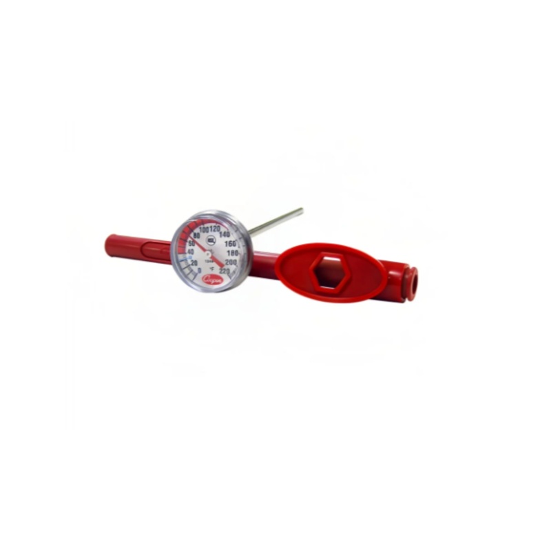 Cooper-Atkins CT220-51-6 1" Dial Type Pocket Test Thermometer w/ 5" Stem, 0 to 220 Degrees F