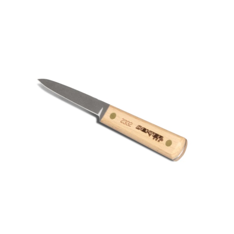 Dexter Russell 2332 3 1/4" Paring Knife w/ Beech Handle, Carbon Steel - 12ea/Case