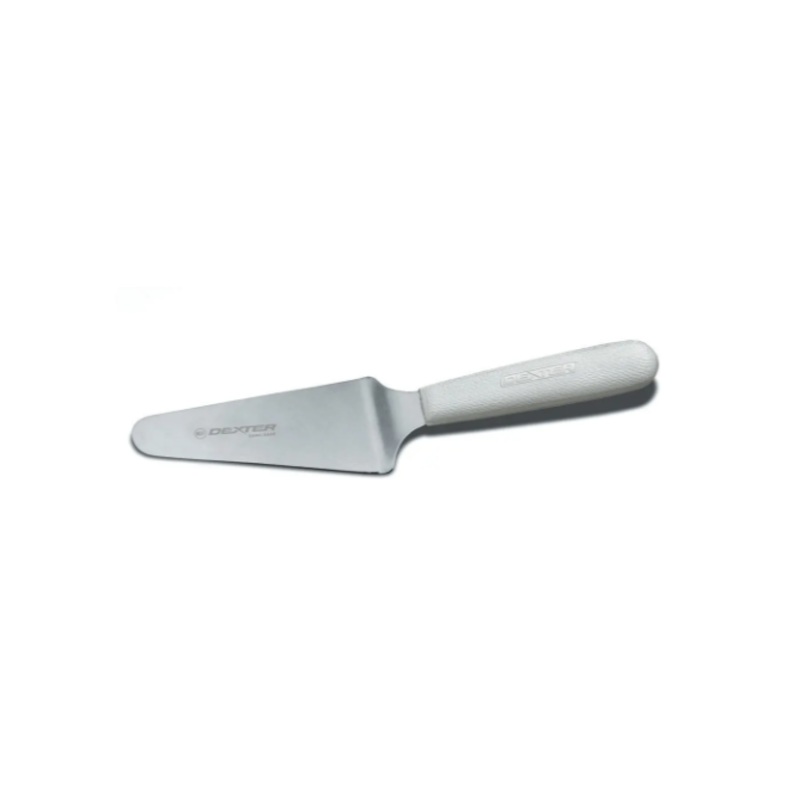 Dexter Russell S174PCP SANI-SAFE 4 1/2" x 2 1/4" Pie Knife w/ Polypropylene White Handle, Stainless Steel - 6ea/Case
