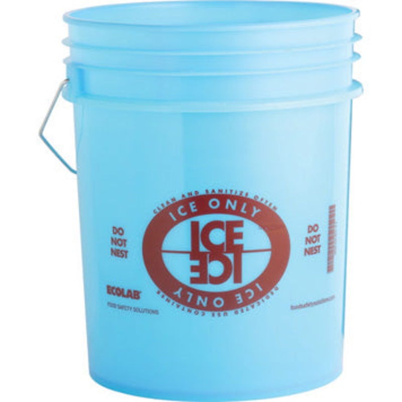 Ecolab 30510-01-11 - Ice-Only Bucket 5 Gal. - Translucent Blue