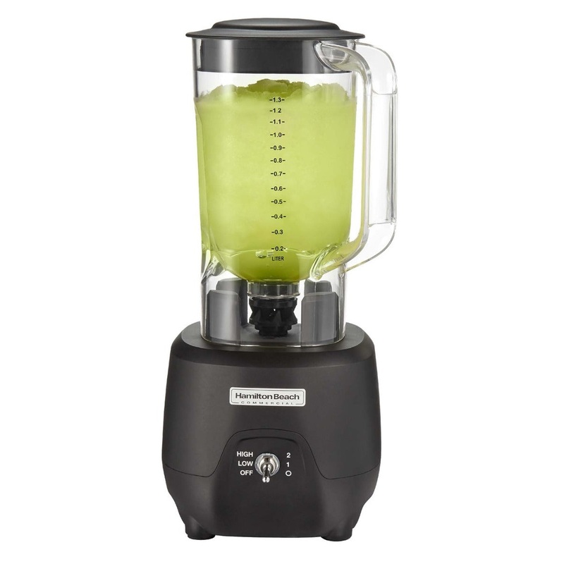 Hamilton Beach HBB908R 2-Speed Bar Blender with 44 oz. Polycarbonate Container and Black Base - 120V, 1 HP