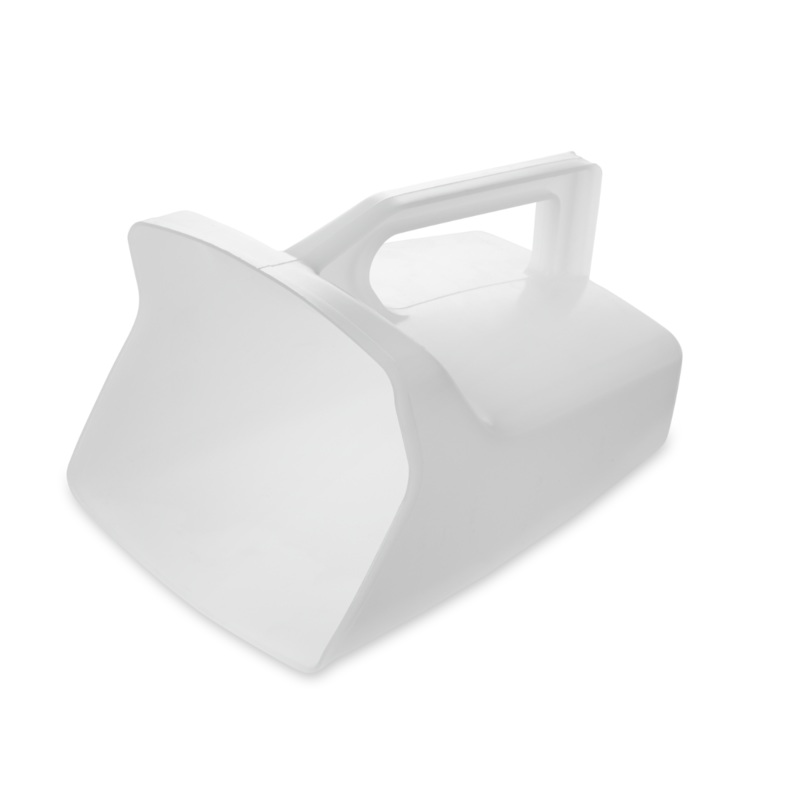 Rubbermaid FG288500WHT Bouncer Plastic Utility Scoop 64 oz. - White