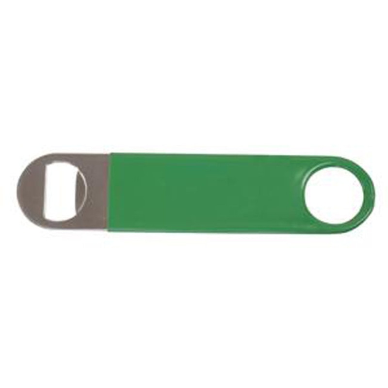 Spill-Stop 13-354 Vinyl Coated Super Bottle Opener 7" - Green