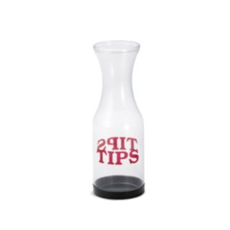 TableCraft 812 - San Plastic "TIPS" Tip Carafe 11" - Screw Off Bottom