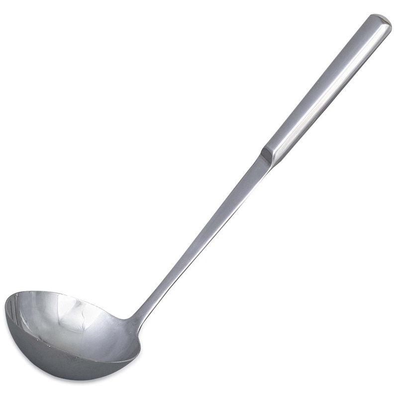 Browne 573152 Elite One-Piece Stainless Steel Deep Serving Ladle with 13-3/8" Hollow Straight Handle 3.65 oz.