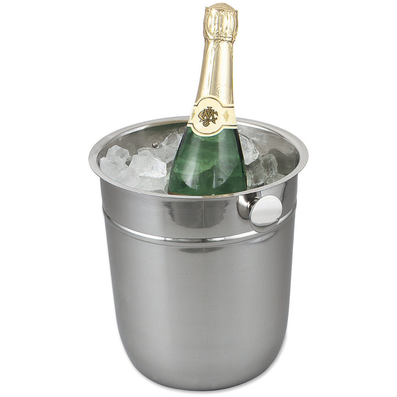 Browne 69501 Stainless Steel Wine Bucket 8-3/4" dia x 9-1/2"H