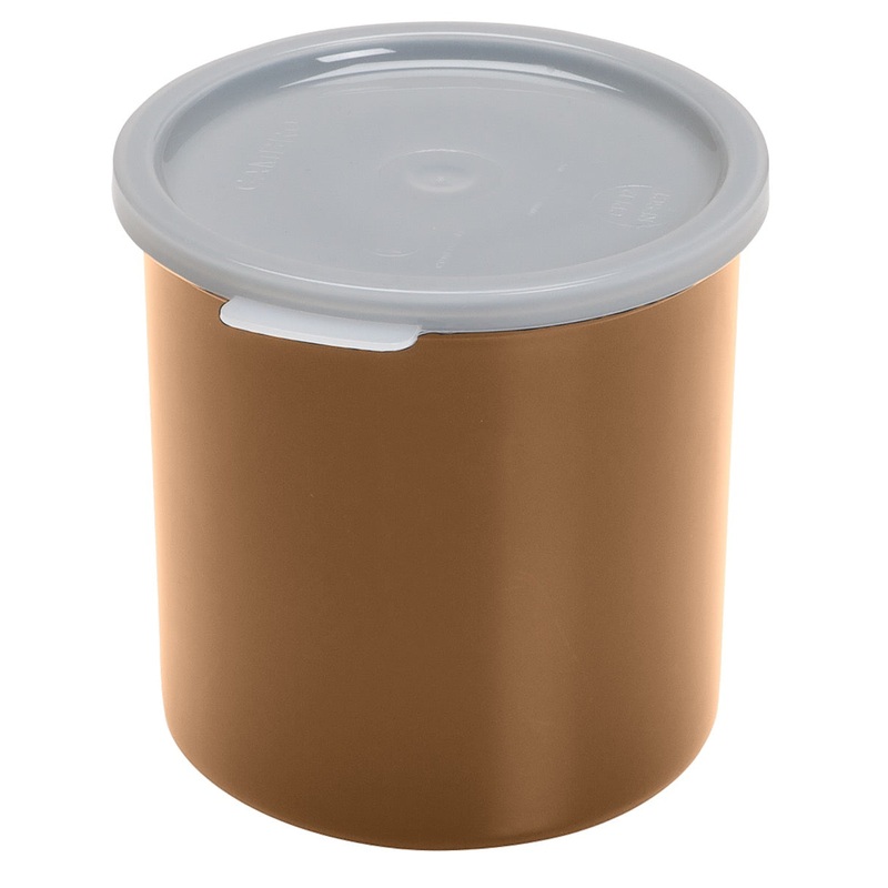 Cambro CP12133 Plastic Round Crock w/ Lid 1.2 Qt. - Beige