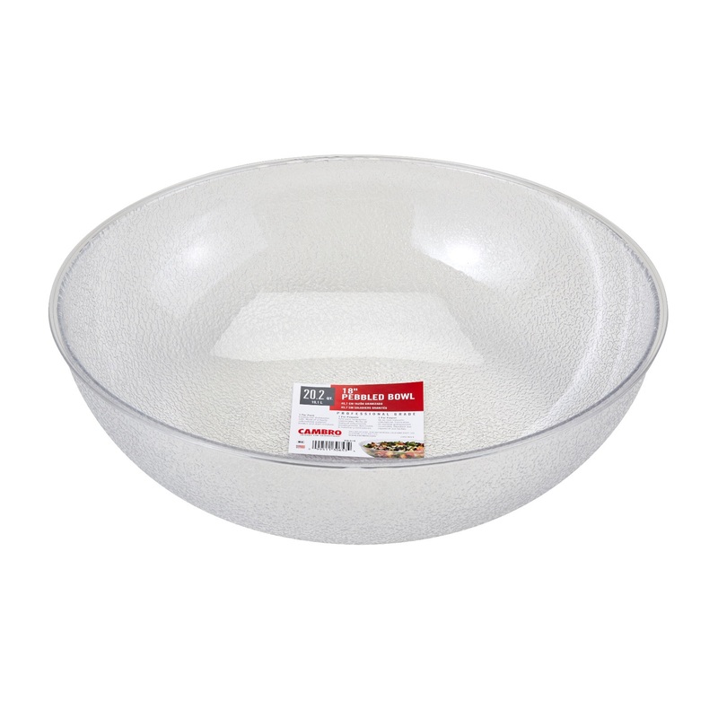 Cambro PSB18 Camwear Bowl, Round, Pebbled, 18" Dia, 20.2 qt.