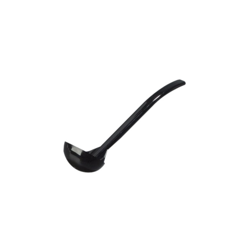 Carlisle 029503 Carly One-Piece Plastic Oval-Bowl Salad Dressing Ladle 1 oz. - 9-1/2"L - Black