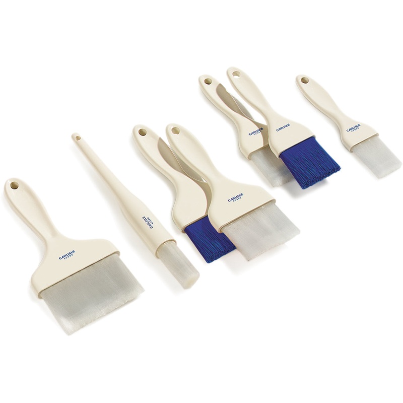 Carlisle 4039002 Sparta Galaxy Flat Pastry Brush with 1-1/2"W Nylon Bristles & Plastic Handle - White