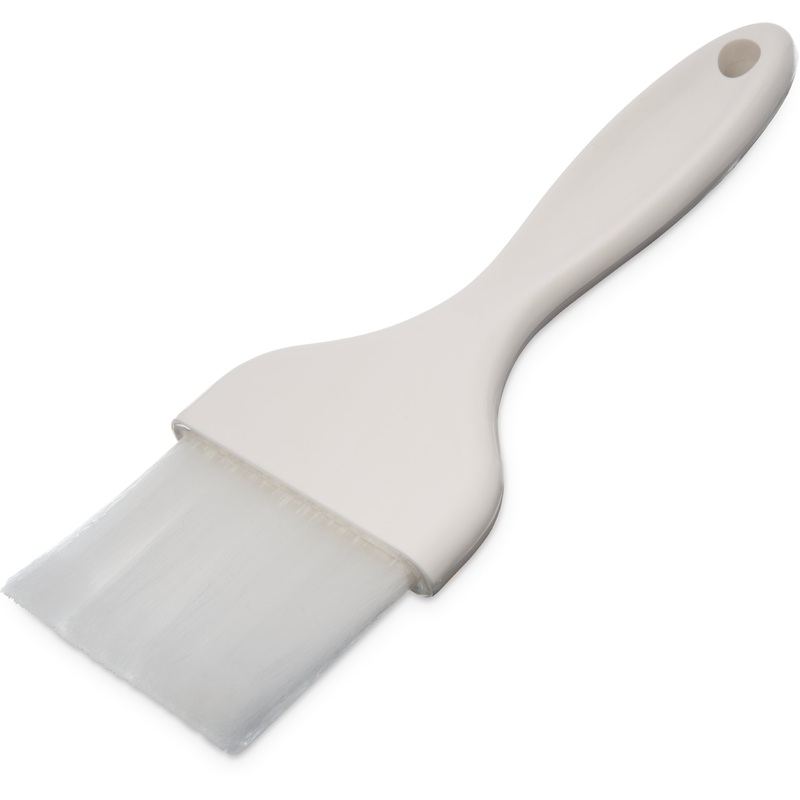 Carlisle 4039202 Sparta Galaxy Flat Pastry Brush with 3"W Nylon Bristles & Plastic Handle - White