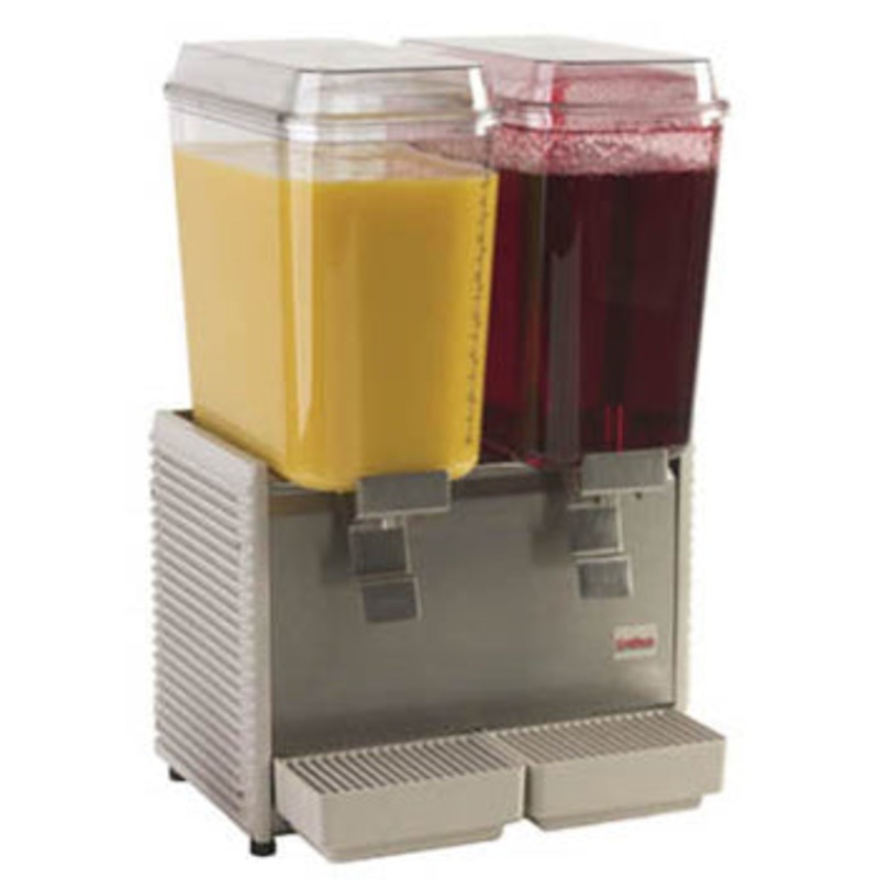 Crathco D25-4 Classic Bubblers Double 5 Gallon Bowl Pre-Mix Cold Beverage Dispenser 17-1/2"W