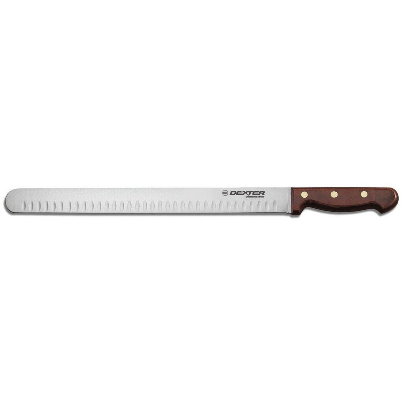 Dexter-Russell 40D-12PCP Connoisseur Duo-Edge Roast Slicer with Rosewood Handle 12"